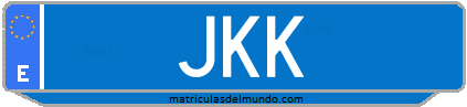 Matrícula de taxi JKK