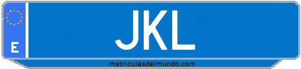 Matrícula de taxi JKL