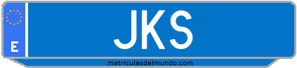 Matrícula de taxi JKS