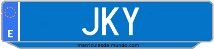 Matrícula de taxi JKY