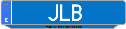 Matrícula de taxi JLB