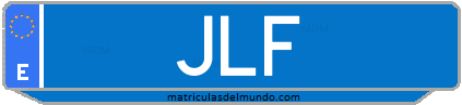 Matrícula de taxi JLF