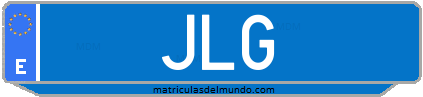 Matrícula de taxi JLG