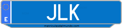 Matrícula de taxi JLK