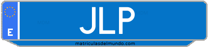 Matrícula de taxi JLP