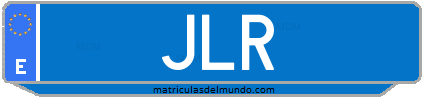 Matrícula de taxi JLR