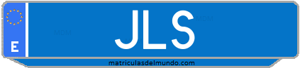 Matrícula de taxi JLS