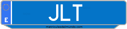 Matrícula de taxi JLT