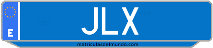 Matrícula de taxi JLX