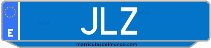 Matrícula de taxi JLZ