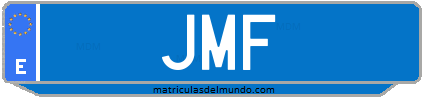Matrícula de taxi JMF