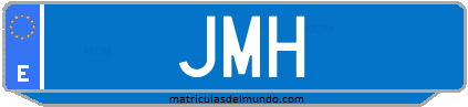 Matrícula de taxi JMH