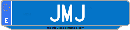 Matrícula de taxi JMJ