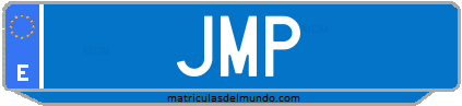 Matrícula de taxi JMP