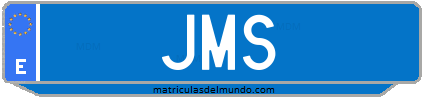 Matrícula de taxi JMS