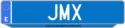 Matrícula de taxi JMX