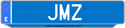 Matrícula de taxi JMZ