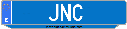 Matrícula de taxi JNC