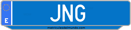 Matrícula de taxi JNG