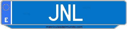 Matrícula de taxi JNL