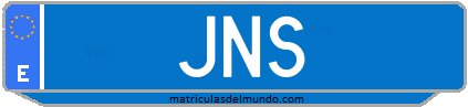 Matrícula de taxi JNS