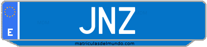 Matrícula de taxi JNZ