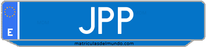 Matrícula de taxi JPP