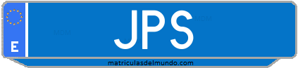 Matrícula de taxi JPS