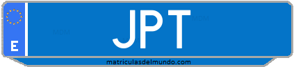 Matrícula de taxi JPT