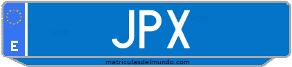Matrícula de taxi JPX