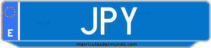 Matrícula de taxi JPY