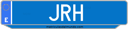 Matrícula de taxi JRH