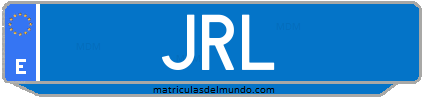 Matrícula de taxi JRL