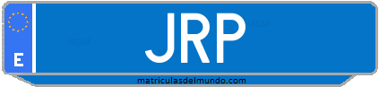 Matrícula de taxi JRP