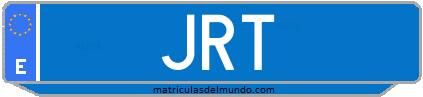 Matrícula de taxi JRT