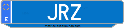 Matrícula de taxi JRZ