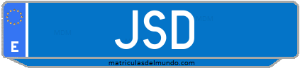 Matrícula de taxi JSD