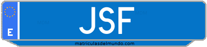 Matrícula de taxi JSF