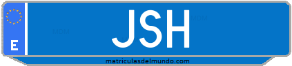 Matrícula de taxi JSH