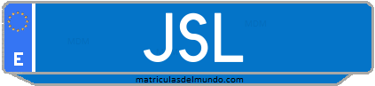 Matrícula de taxi JSL