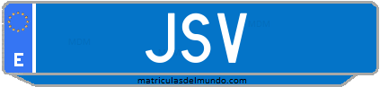 Matrícula de taxi JSV