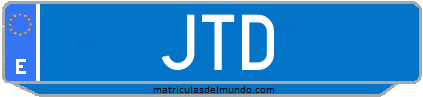 Matrícula de taxi JTD