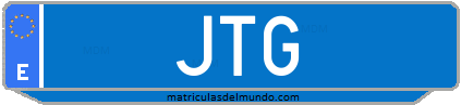 Matrícula de taxi JTG