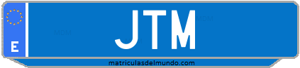 Matrícula de taxi JTM