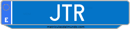 Matrícula de taxi JTR