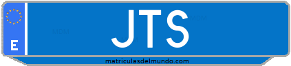 Matrícula de taxi JTS