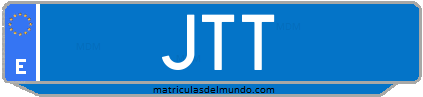 Matrícula de taxi JTT