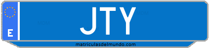 Matrícula de taxi JTY