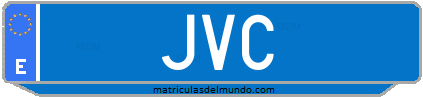 Matrícula de taxi JVC