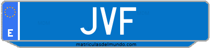 Matrícula de taxi JVF